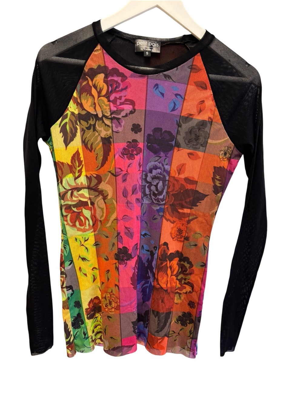 Viviana G Gorgeous Mesh Top
